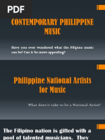 Contemporary Philippine Music