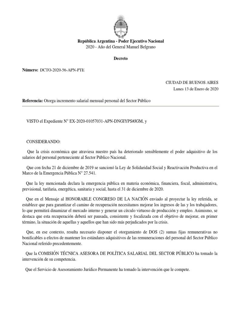 DECRETO 551 DE 2020 intelligence overview