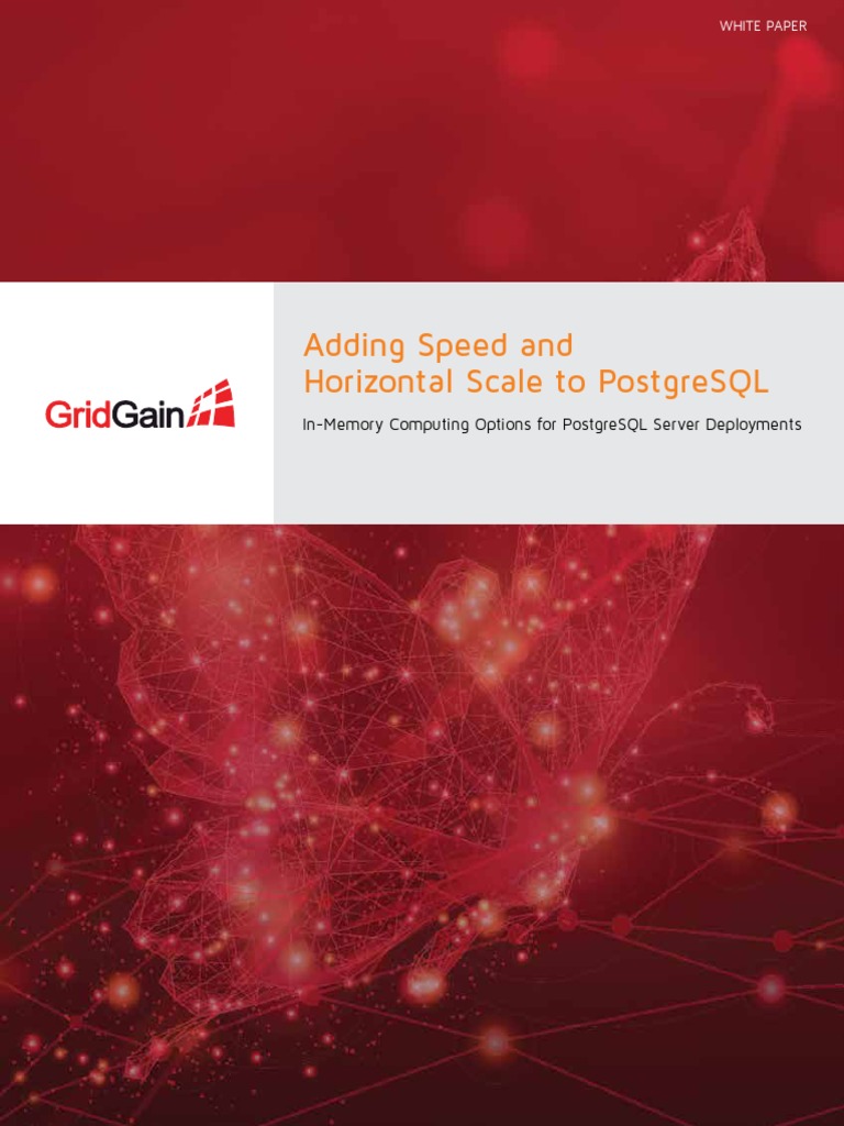 WhitePaper Adding Speed and Scale To PostgreSQL | PDF | Postgre Sql ...