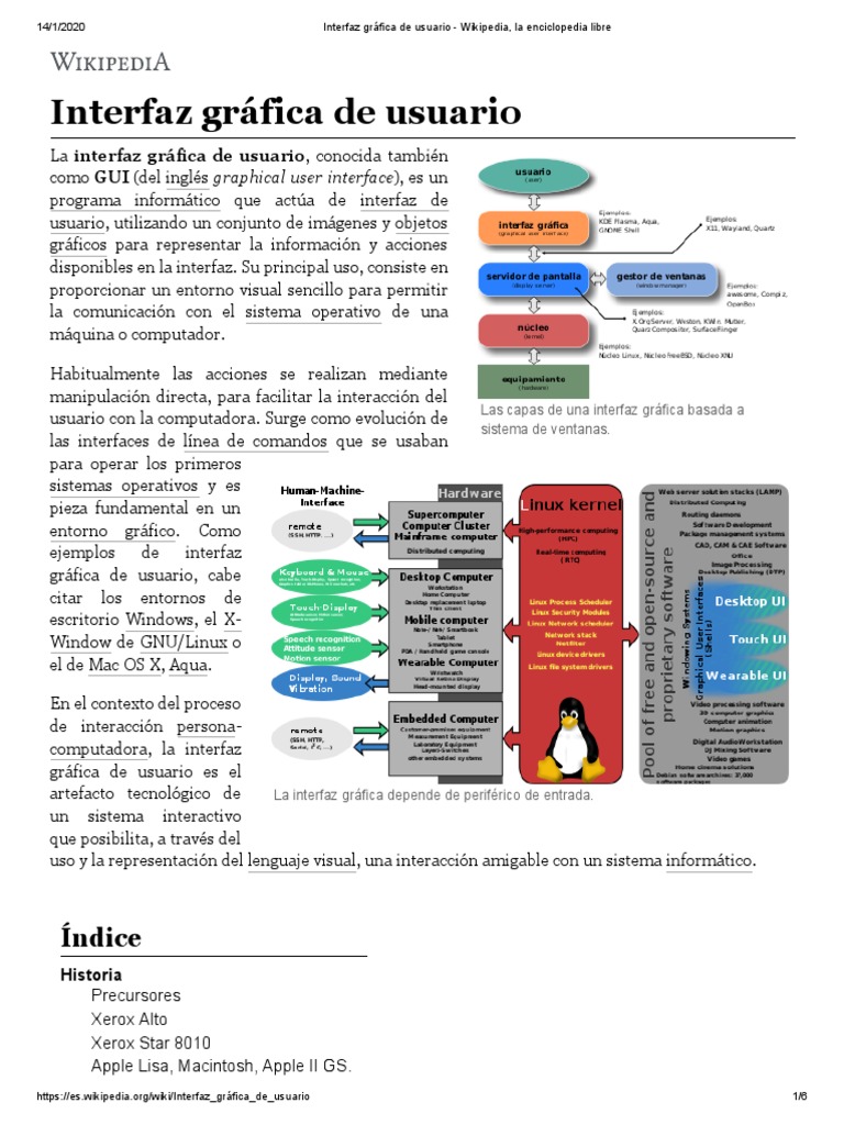 Interfaz Gráfica de Usuario | PDF | Interfaces gráficas de usuario ...