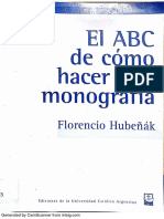 El ABC de Cómo Hacer Una Monografá - Florencio Hubeñák PDF