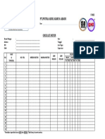 Check List Motor