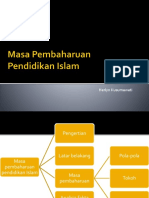 Masa Pembaharuan Pendidikan Islam