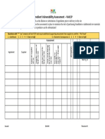 VACCP Template Food Fraud Vulnerability