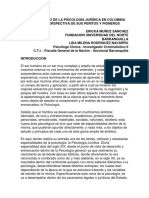 El desarrollo de la Psicología Jurídica en Colombia