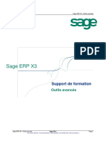 Sage ERP X3. Support de Formation. Outils Avancés. Sage ERP X3 Outils Avancées PDF