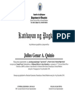 KATIBAYAN NG PAGKILALA DSPC 2019 COACHES - Filipino Template
