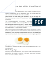 Irraditaion For Improvinf Quality and Safety of Omega-3 Fattyacids Enriched Eggs