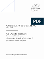 Wennerberg Gunnar-Ur Davids Psalmer Del I - (Voice Piano) - (SMH-ed) - (SMH-M1439)