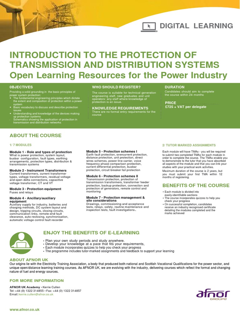 AFNOR IPTDS Brochure PDF Electric Power Transmission Electric