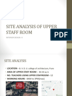 Site Analysis of Upper Staff Room