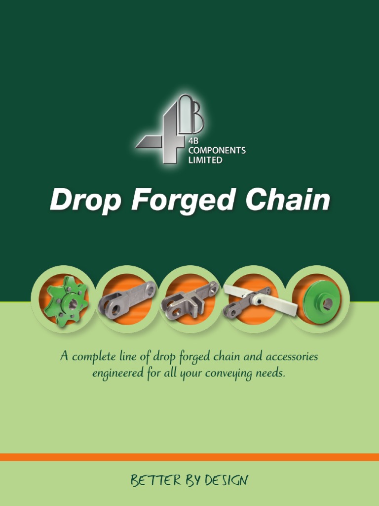 4B Drop Chain Catalog PDF Heat Treating Mechanical Engineering