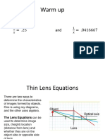 Lens Equations Lesson PPT