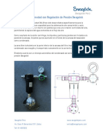 Eliminador de Humedad Con Regulación de Presión Swagelok