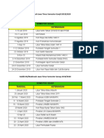 Kegiatan Semester Ganjil