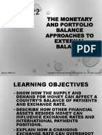 Monetary and Portfolio Balance Approach To External Balance