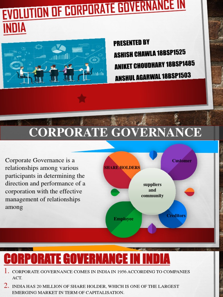 Evolution of Corporate Governance Practice in India | PDF | Corporate ...