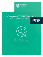 03.13, TST Prep Test 13, The Speaking Section