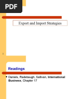 Export Import Strategy