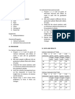 Unit Operations I Sedimentation Materials Procedure Data and Results