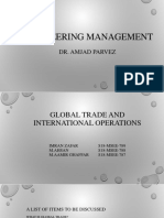 Global Trade & International Operations