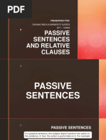 Passive Sentences and Relative Clauses