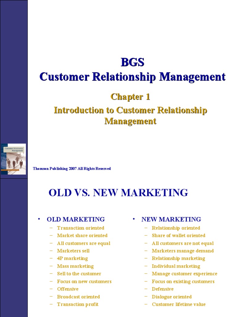 BGS Customer Relationship Management | PDF | Customer Relationship ...