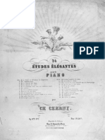 Czerny 24 Etudes Élégantes, Op.672 1. de La Clarté Et Delicatesse de l’Expression