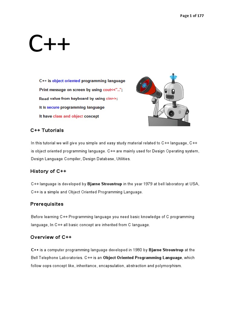 C MeterialNew PDF | PDF | C++ | Variable (Computer Science)