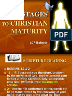 5 Stages To Christian Maturity