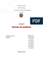 Trabajo 2. Normas de Auditoria