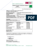 Certificado de Calidad Tubería HDPE T-PIPE 36 Pulg SDR 32.5 PE 4710 - 30.10.17 PDF
