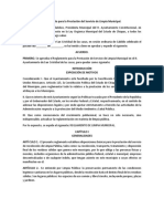 Reglamento para La Prestación Del Servicio de Limpia Municipal II