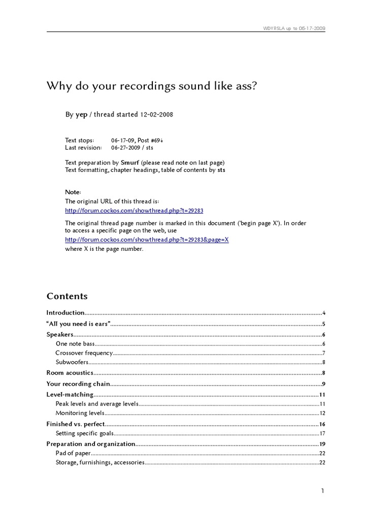 Yep WDYRSLA PDF Loudspeaker Hearing Loss
