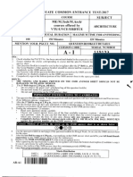 Karnataka PGCET Question Paper Architecture - 2017