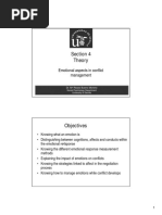 Section 4 Emotional aspects in conflict management