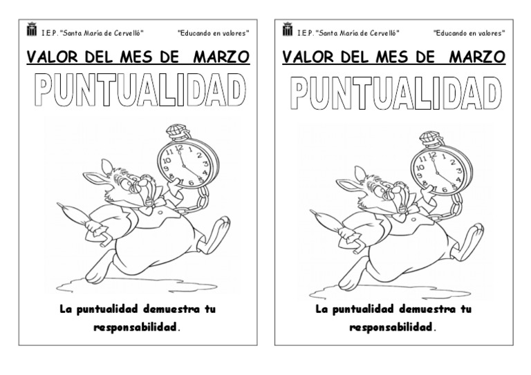 Valor de Marzo Puntualidad PDF