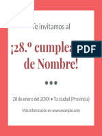 Invitación a fiesta 