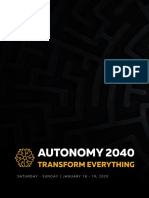 Autonomy 2040 Event Agenda