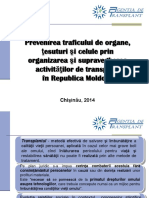 Prevenire Trafic Organe Prin Organzare Si Supraveghere PDF