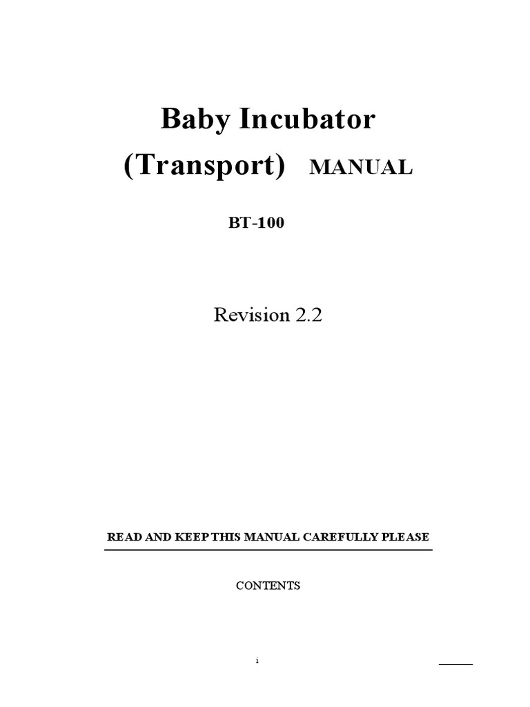 Bt100 User Manual Pdf Mains Electricity Neonatal Intensive Care Unit