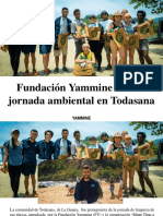 Yammine - Fundación Yammine Realizó Jornada Ambiental en Todasana