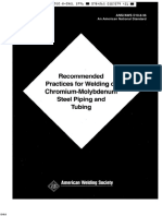 AWS D10.8-96 Recommended Practices For Welding of Chromium-Molybdenum Steel Piping and Tubing PDF