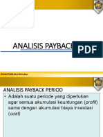 Payback Period & Sensitivitas