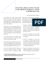 Abandono del cargo como causal de retiro