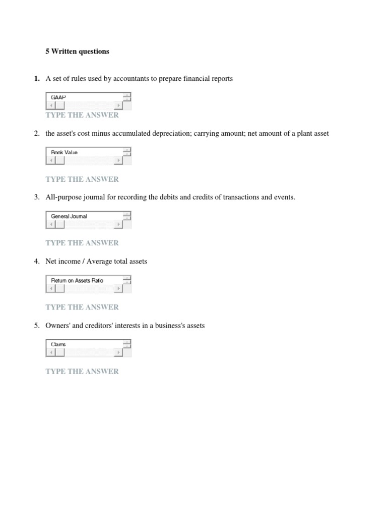 Accounting Concepts and Questions Guide | PDF | Debits And Credits | Stocks