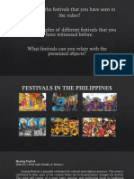 FESTIVALS IN THE PHILIPPINES