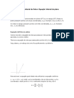 Equações Vetoriais de Retas e Planos em R3