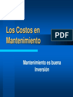 Costos en Mantenimiento PDF