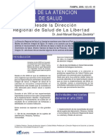 Noticias Desde La Dirección Regional de Salud de La Libertad